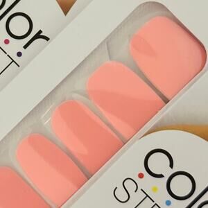 New Color Street “Charleston Blush” Solid Pale Pink Blush Nail Strips